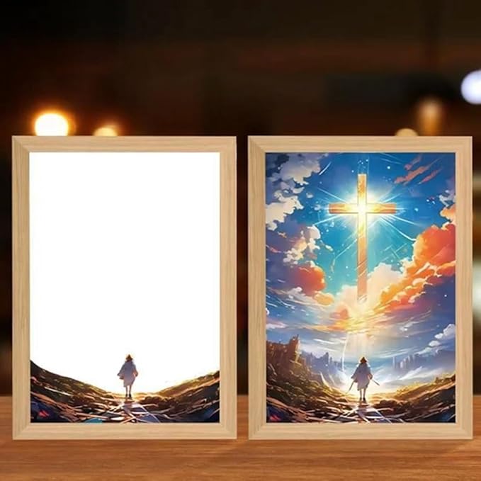🔥Last 4 hours Sale: Save 60%- ✝🙏He Is With Me -- The Jesus Lamp
