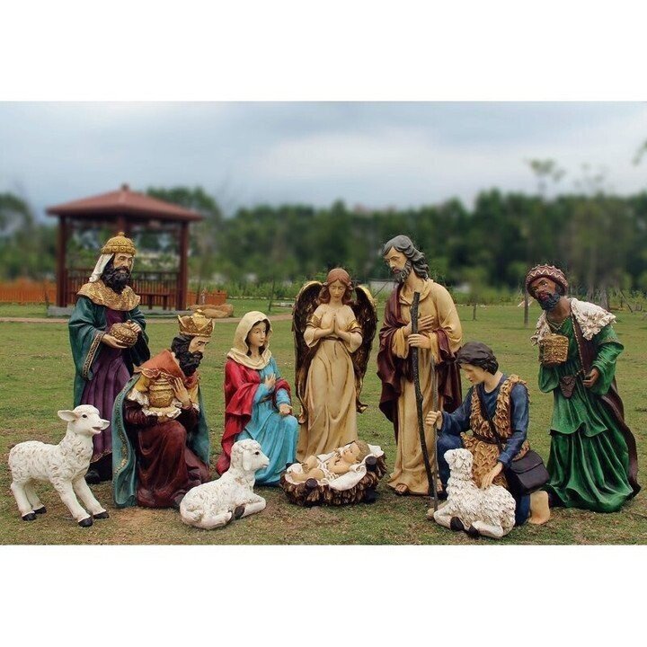 NEW YEAR SALE NOW-50% OFF 🔥 -- 11 PC Nativity Set Resin -- 90% of people Buy 1 Get Free Shipping🎁