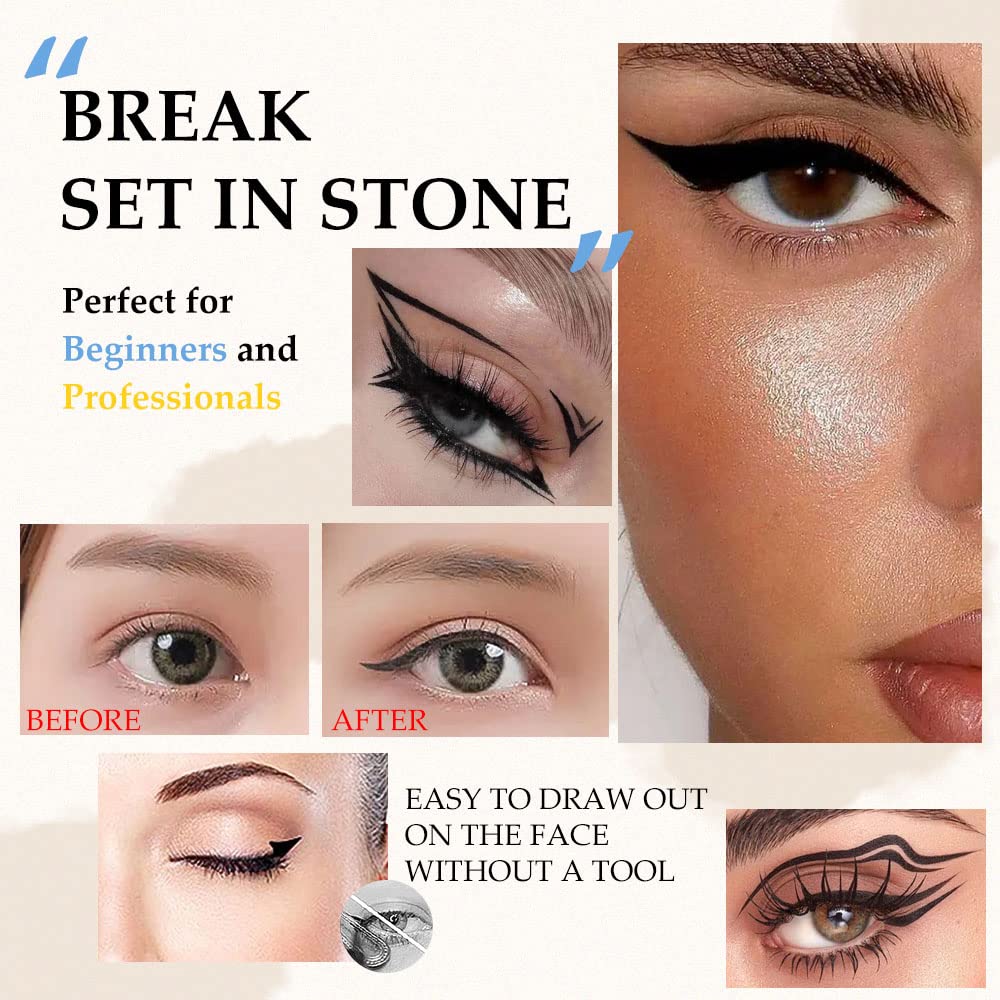 ✨LAST DAY SALE 50% OFF✨Winged Eyeliner Stamp -Easy Cat Eye Stencil Makeup Tool