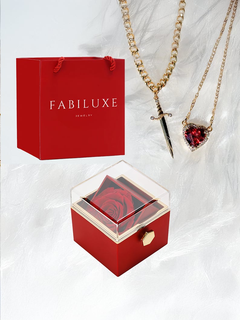 🌹 Eternal Rose Box - W/LoveKnight Necklace