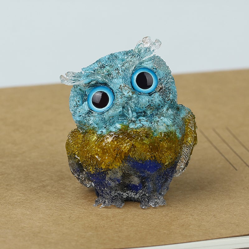 🔥Handmade Natural Crystal Gemstone Owl - Ready to Ship