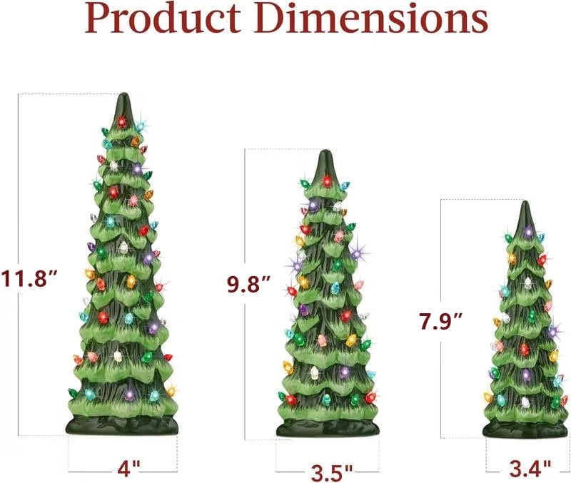 🔥Last Day Promotion 50% OFF🔥Hand-Painted Tabletop Christmas Trees