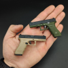 Mini pistol model keychain