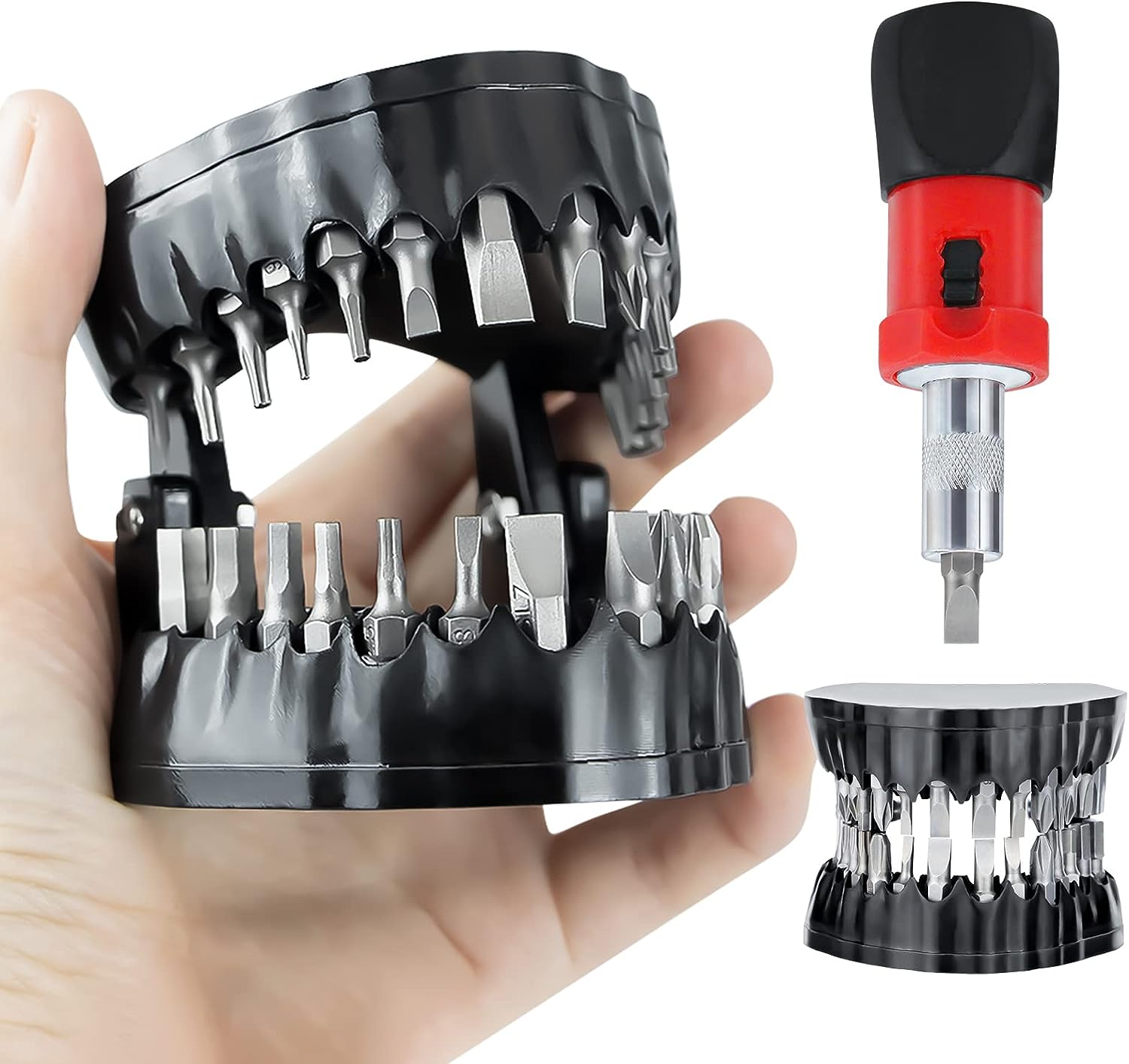 (🔥Last Day 50% OFF) Denture Drill Bit Holder with 28 Bits Set