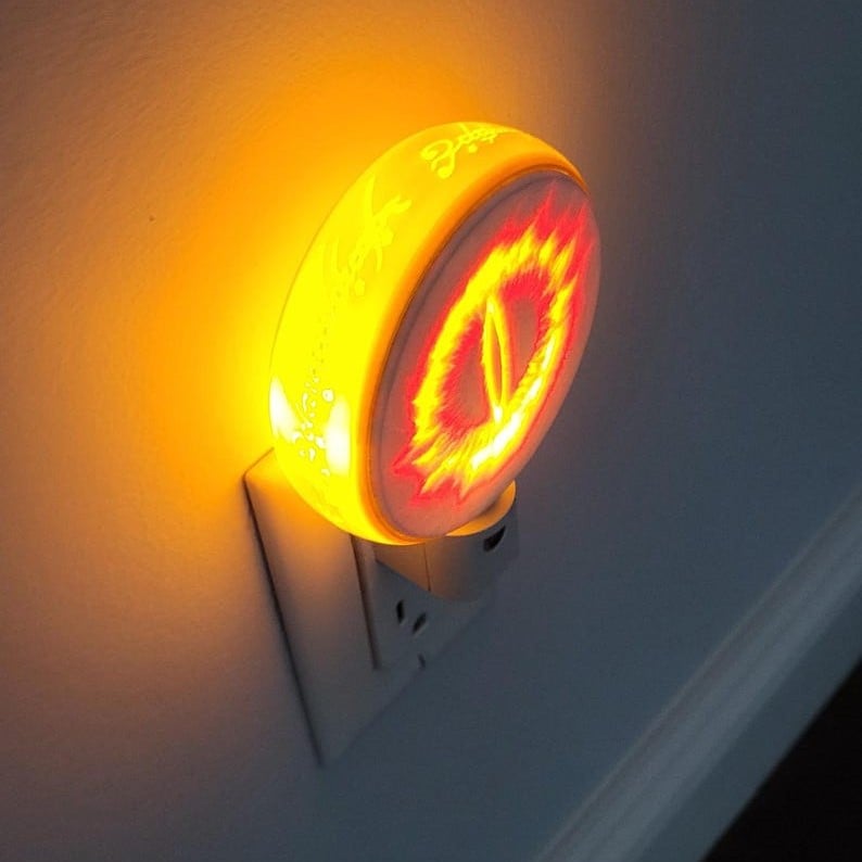 Eye of Sauron LED Plug-in Lithophane Night Light