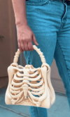 Skeleton Bone Bag - Gothic - Halloween bone purse spooky ribcage bag