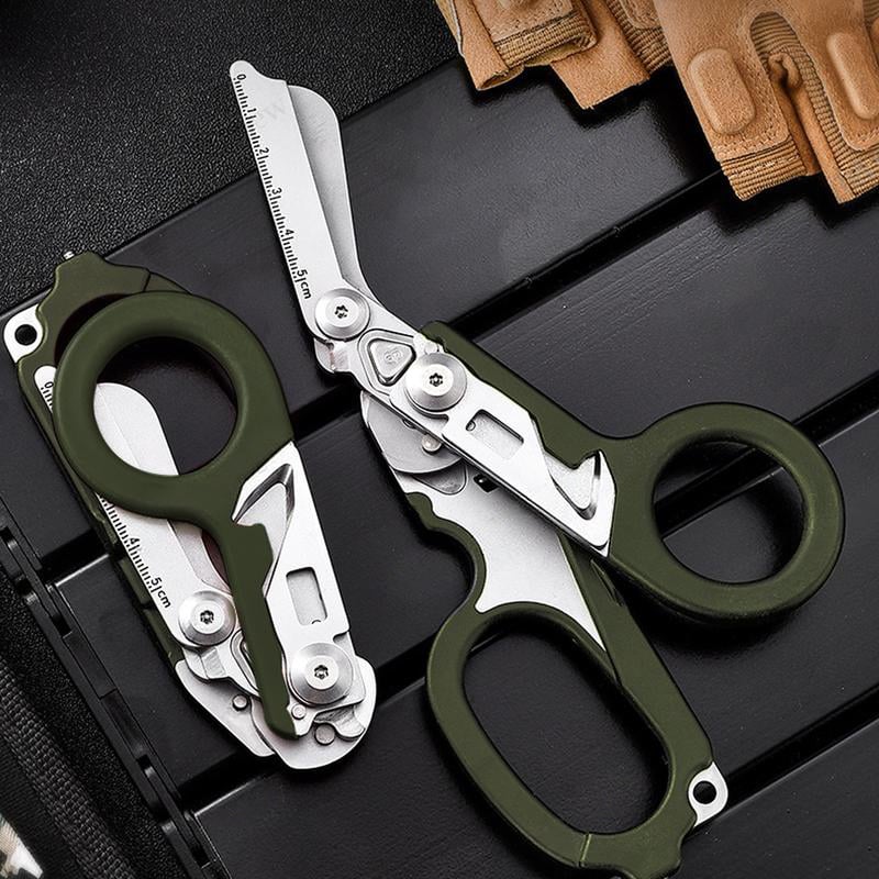 ✂️8 in 1 outdoor tactical scissors✂️Upgraded version multi-function folding rescue scissors
