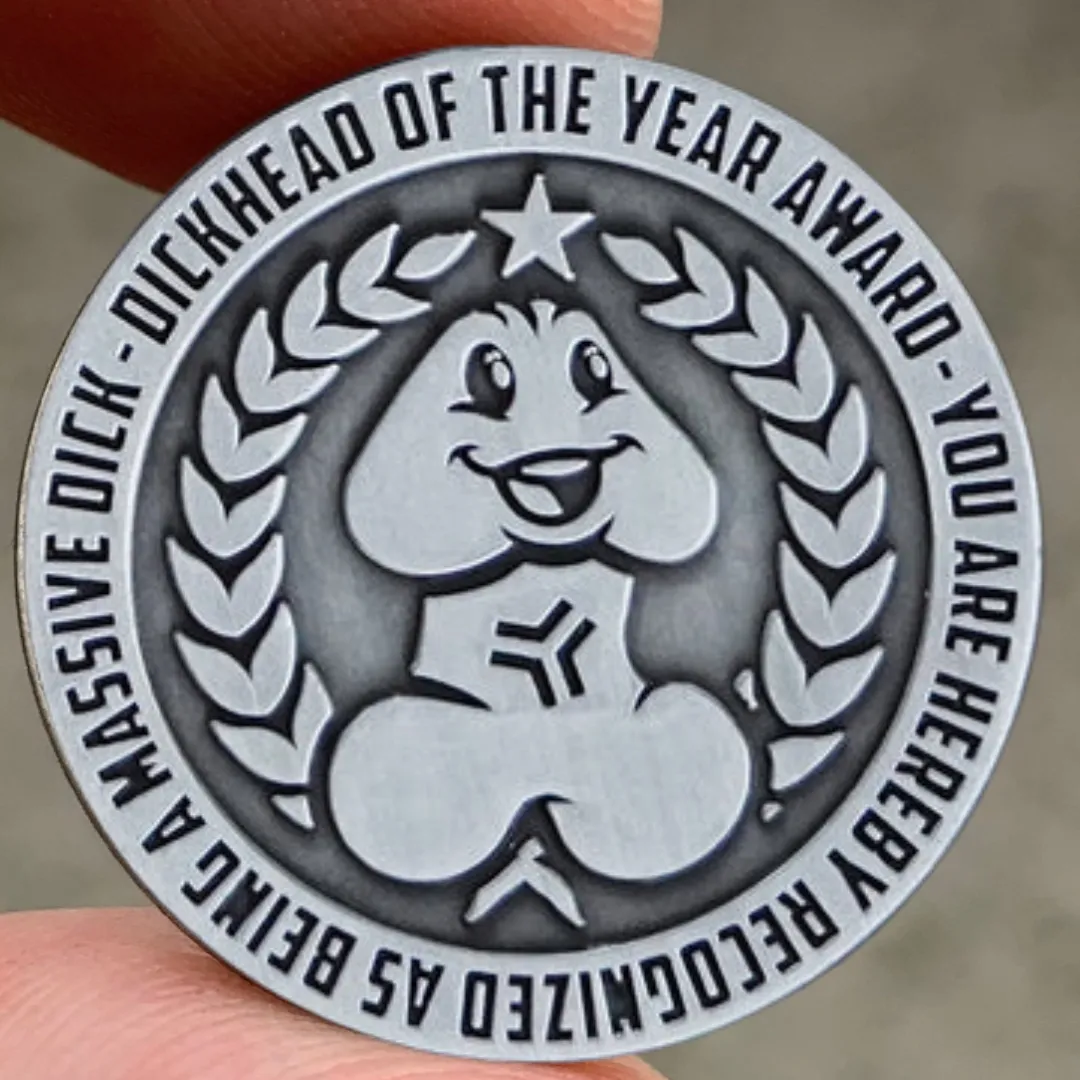 🤣🎖️Hilarious Dickhead of the Year Challenge Coin