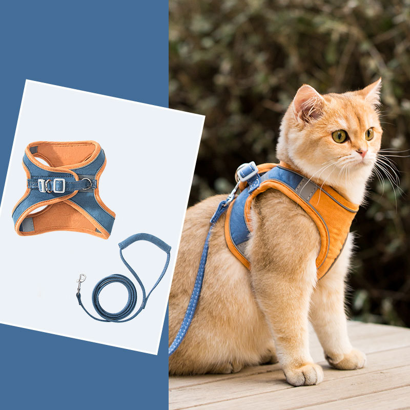🎁Holiday Promotion🎉【Buy 2 Get Extra 10% OFF】Luminous Cat Vest Harness And Leash Set