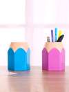 Random Color Pencil Shaped Pen Holder 1pc