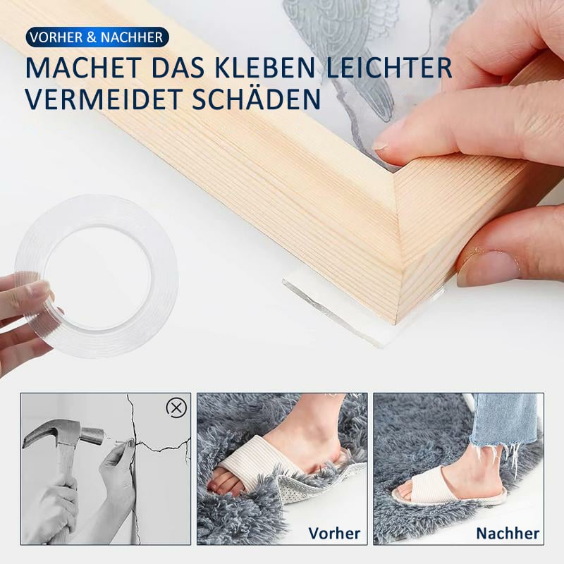 🔥Heißer Verkauf 49% Rabatt - Starkes doppelseitiges Nano-Klebeband