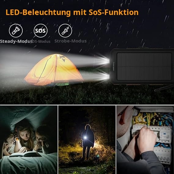 🔥Letzter Tag 50% RABATT-20.000 mAh Solarladegerät-Powerbank