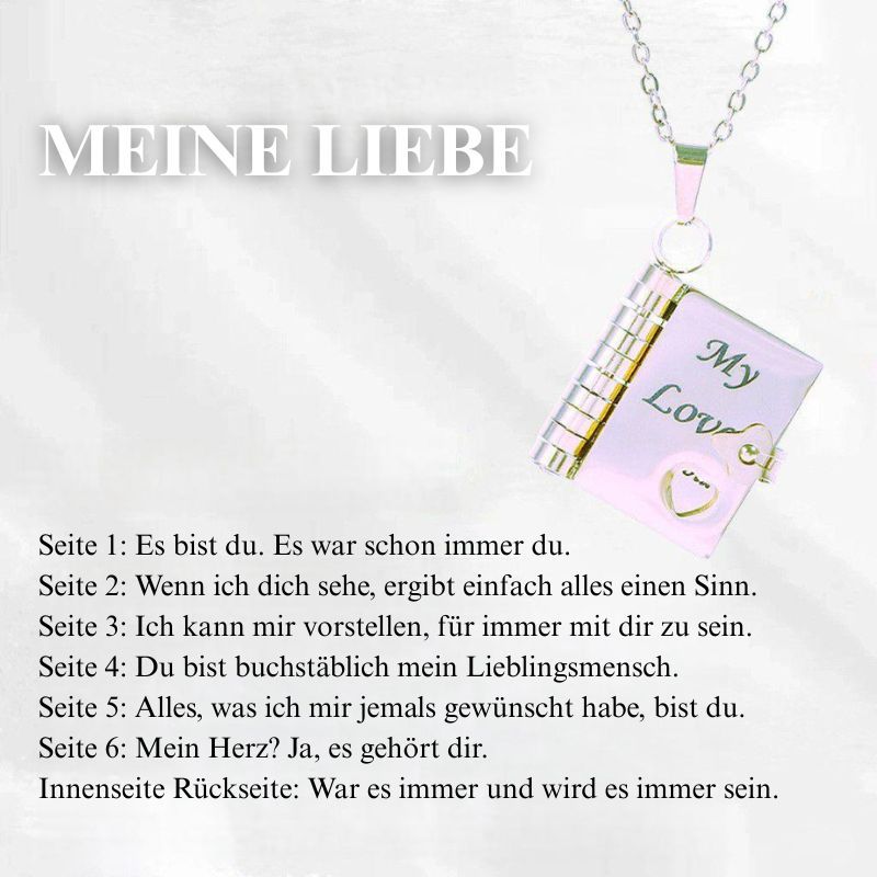 🎁💗Meine kleine Stern-Buch-Kette für Tochter & Sohn, Geburtstagsgeschenk, Abschluss-Schmuck der Liebe