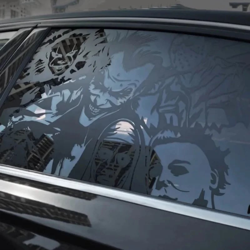 🎁TikTok Last Day Sale - 70% OFF🎉2 Pieces Skull Cool Car Window Stickers
