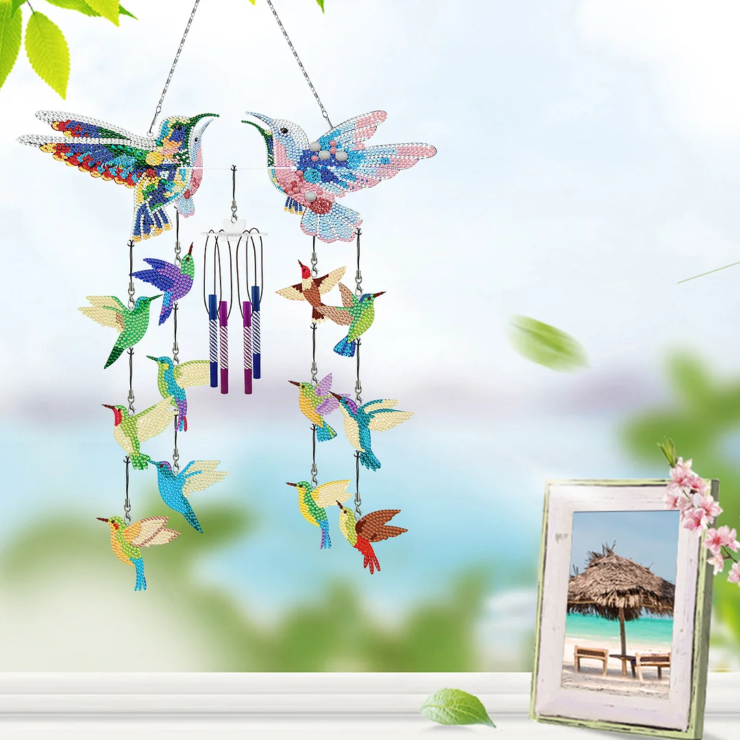 🌲Early Christmas Sale 49% OFF -✨️DIY Diamond Painting Rotatable Wind Chime