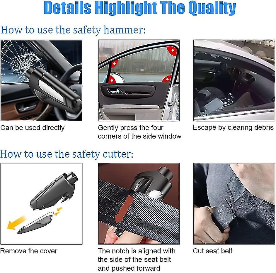 🔥Last Day Promotion 49% OFF-2-in-1 Emergency Window Breaker & Seatbelt Cutter