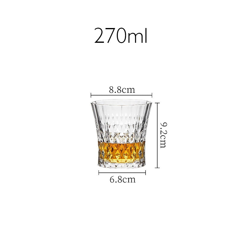 Serene Soirée Diamond Wine Glasses