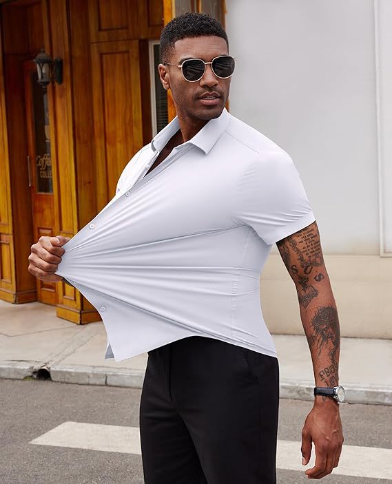 🎁Last day 45% off🎁Soft Stretch Formal Casual Men's Shirt