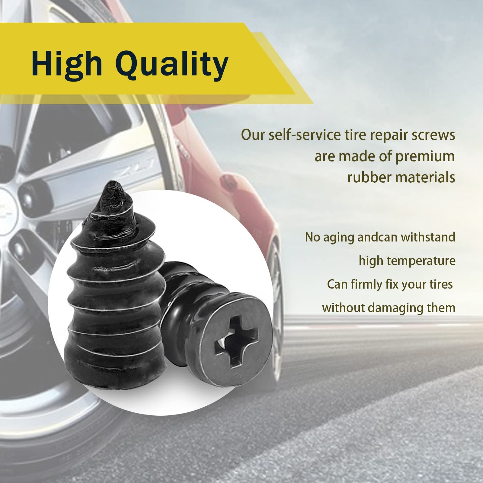 40PCS Tire Repair Rubber Nail