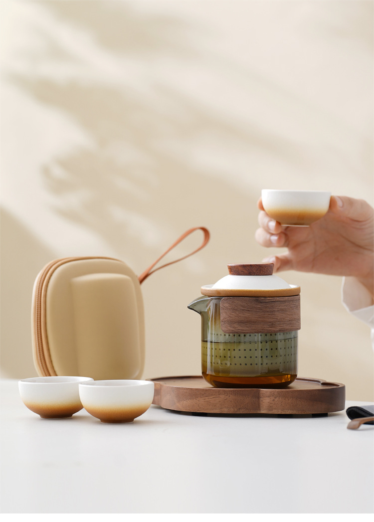 🔥Last Day Promotion 70% OFF🔥Handmade Portable Tea Set With Protective Case⚡️Buy 2 Free Shipping