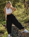 🎁 Letzter Tag Aktion 50% RABATT– Damen Leinenhose mit weitem Bein und Taschen
