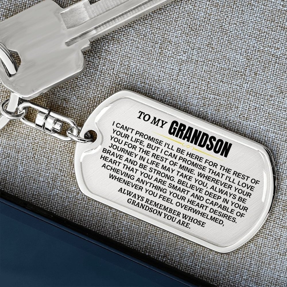 🎁Last Day 49%--🔥 To My Grandchildren - Remember Whose Grandchildren You Are - Unique Keychain