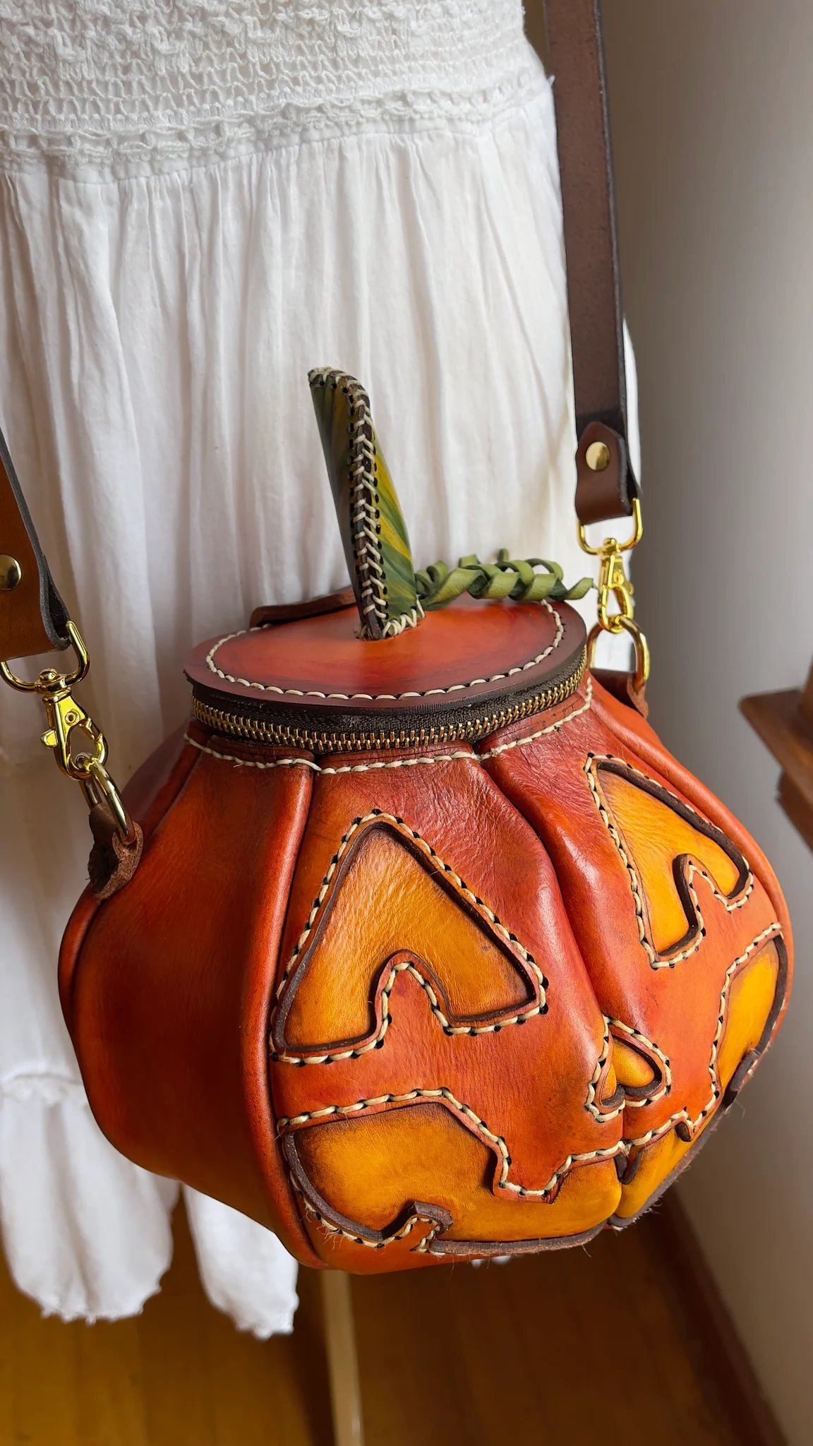 🔥Last Day 50% OFF🎃The Great Purely handmade leather Pumpkin Bag✨Buy 2 Free Shipping