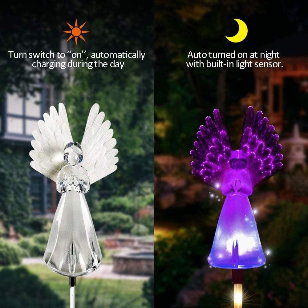 🔥Last Day 49% OFF- Memorial Gifts Solar-Powered Angel Lights