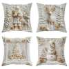 🎄 Soft Christmas Pillow Covers – 4-Piece Set for Cozy Holiday Vibes!