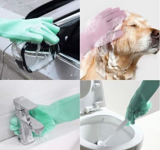 🔥🔥🔥Mother's Day hot sale-70% OFF ! Reusable Silicone Cleaning Gloves (🛒BUY 2 GET 1 FREE)