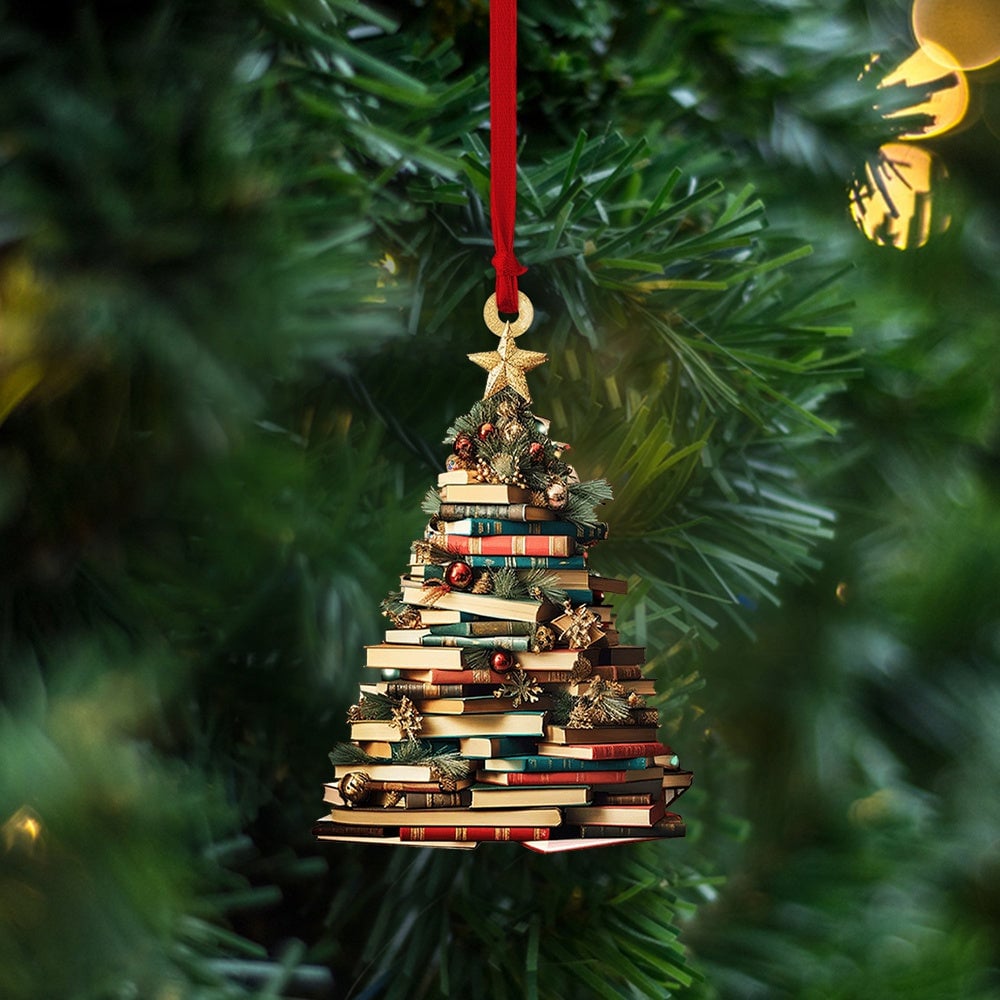 🌲Early Christmas Sale 50% OFF🎁Book Tree Ornament - Perfect Gift For Book Lovers