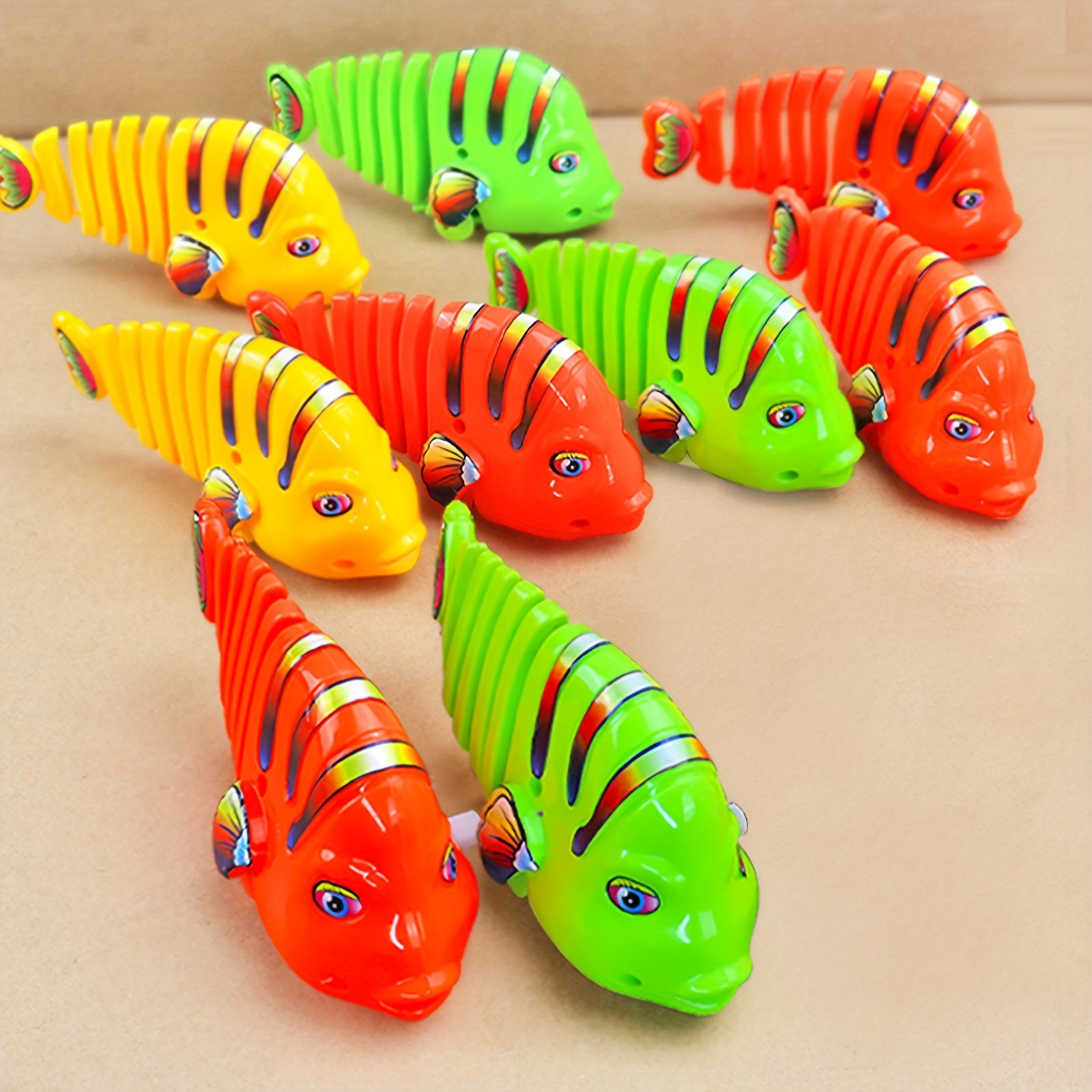 🐟Plastic Interactive Wind-Up Wiggle Cartoon Fish Toys