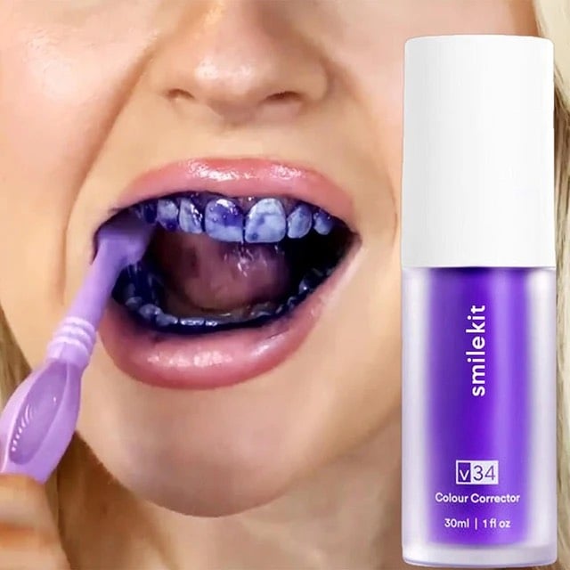 🔥Last Day Promotion 50% OFF🔥SMILEKIT™ New V34 Series Toothpaste Purple Color Corrector