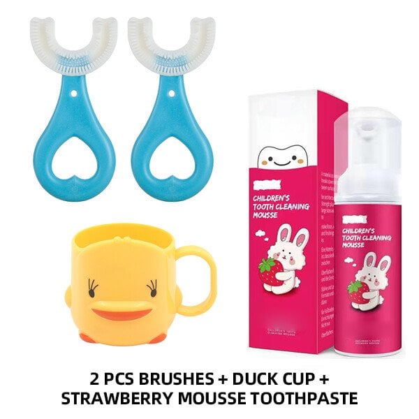 BUY 2 GET 1 FREE🎁360° Kids U-Shaped Toothbrush