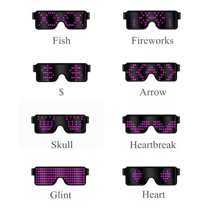 Flash Rechargeable Luminous LED  Light Glasses(Winter Sales Limited)