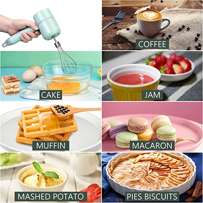 Christmas Hot Sale 48% OFF - Wireless Electric Hand Mixer & Food Chopper - Buy 2 Free Shipping NOW