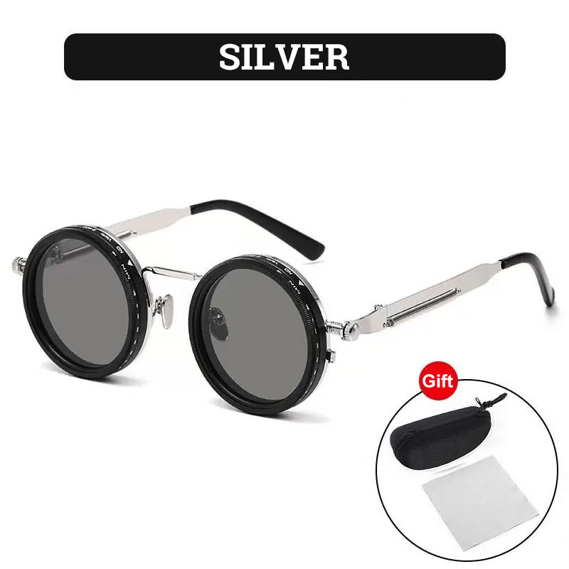 🍂TikTok Fall Sale — Last Day 70% OFF 🎉Adjustable Tint Rounded Polarized Lenses Retro Sunglasses