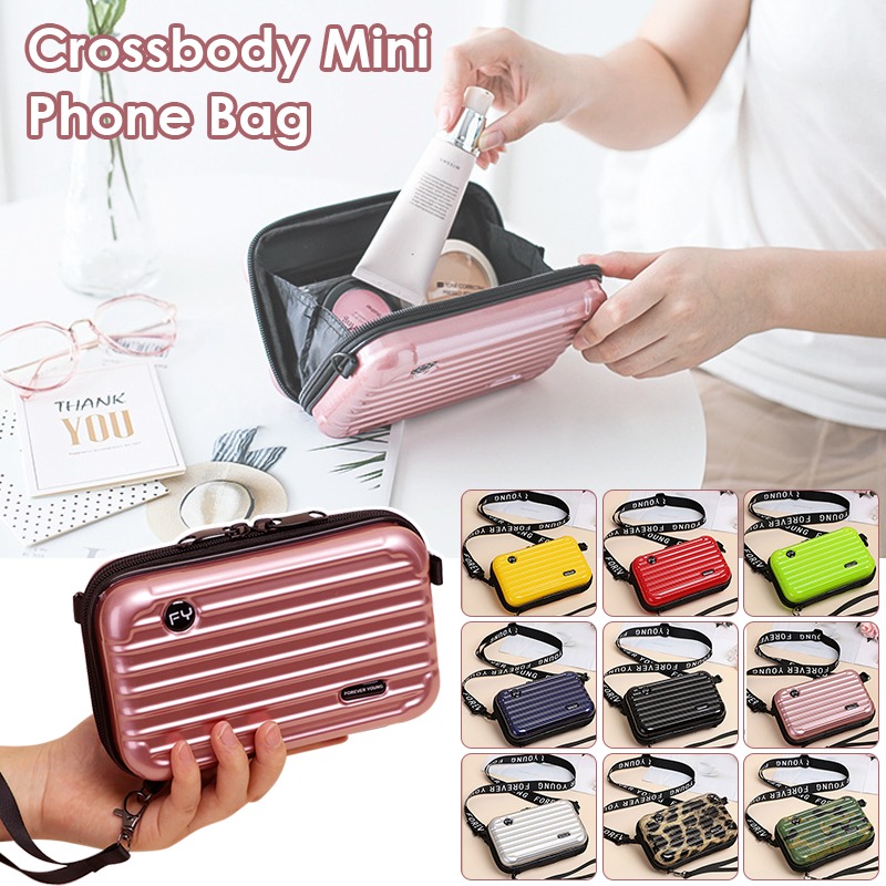 🔥(Last Day Sale- 50% OFF) Mini Suitcase Shape Crossbody Bag Shoulder Bag