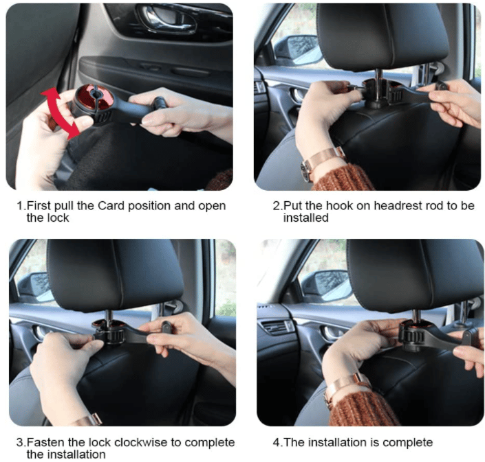 🔥Hot Sale 50% OFF🔥2 in 1 Car Headrest Hidden Hook