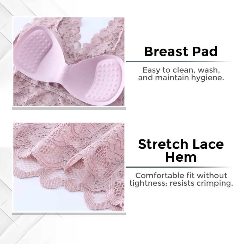 🔥Last Day Promotion- SAVE 70%🎄LymphVive Wireless Tank Top Lace Bra