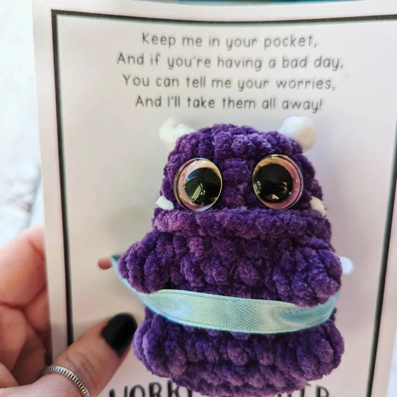 Pocket Worry Monster Crochet