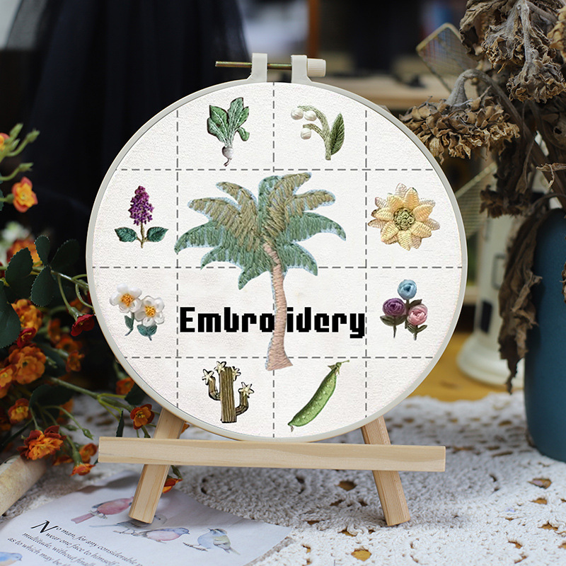 (🔥TikTok Summer SALE)Small Flower Frame Embroidery Kit