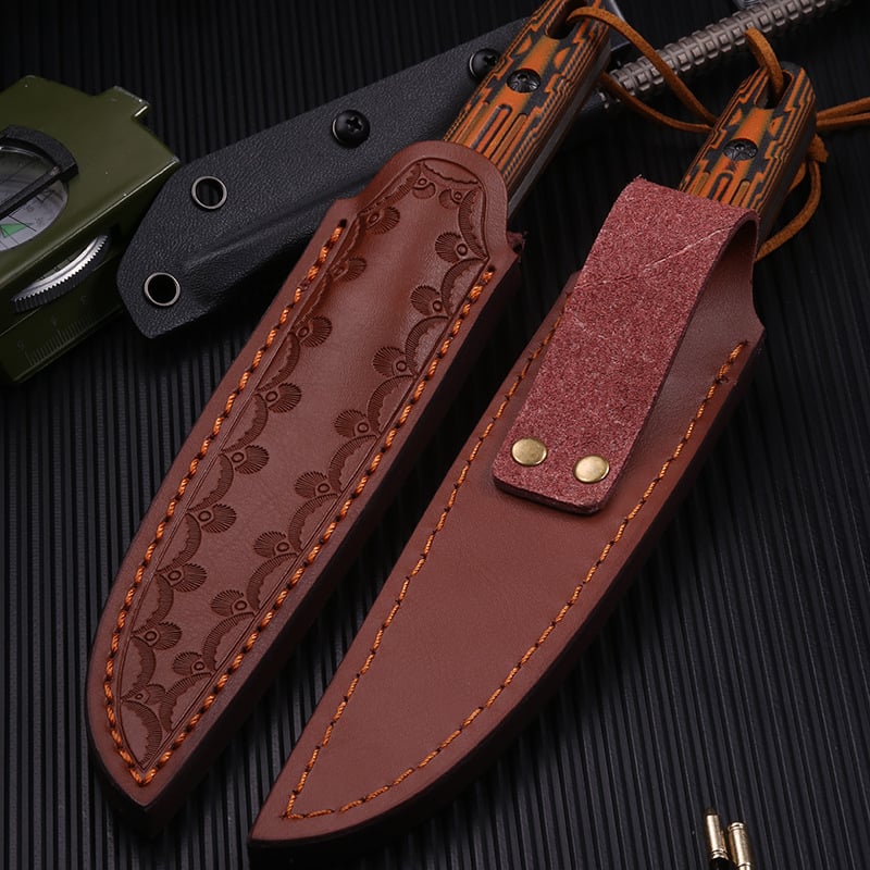 Rustic Hunter Knife(𝐉𝐚𝐤𝐞 𝐌𝐨𝐧𝐫𝐨𝐞 𝐇𝐚𝐧𝐝𝐦𝐚𝐝𝐞®)