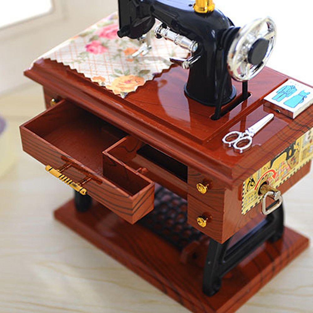 50% OFF Wood Mini Sewing Machine Music Box, Buy 2 Get Free Shipping