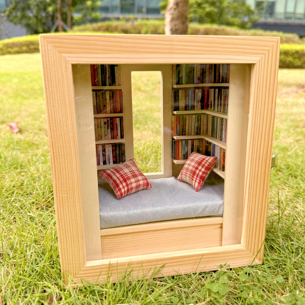 Room Box with Window Miniature Book