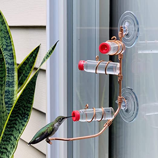 🔥Last Day 49% OFF🔥Geometric Window Hummingbird Feeder🐦