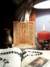 The Serenity Prayer - Openable Wooden Cylinder Sculpture of Jesus Christ