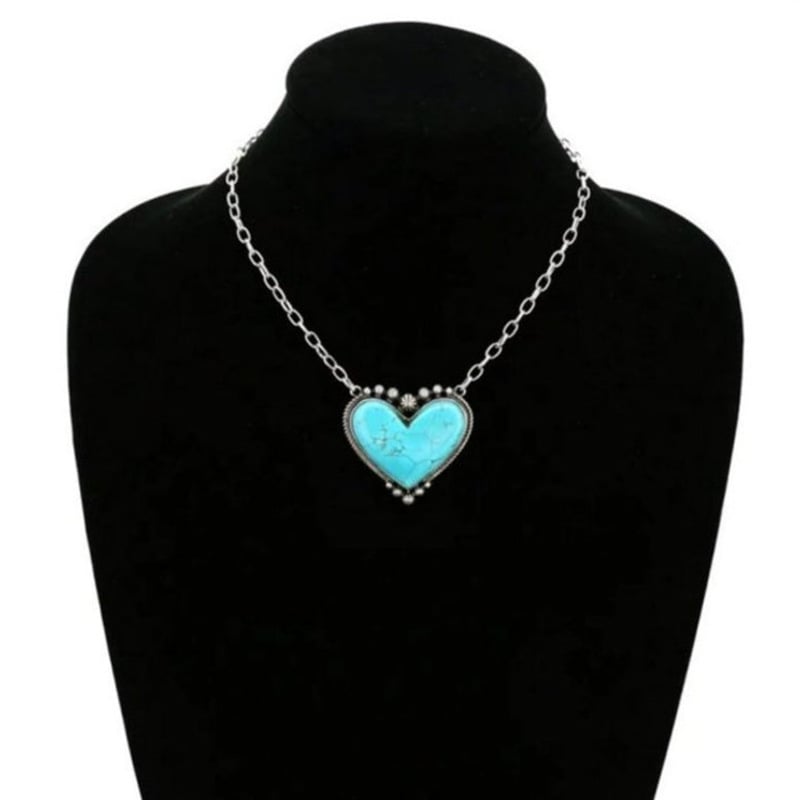 🔥Last Day 75% OFF🎁Heart-Shaped Turquoise Necklace