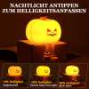 🔥Heißer Verkauf🎃Halloween-Kürbis-Klapp-Nachtlicht💡3-stufig dimmbar