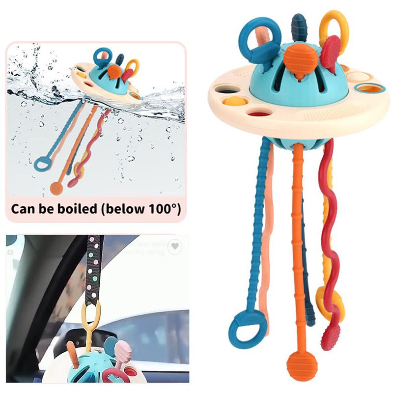 🔥Last Day Promotion 50% OFF🔥Montessori UFO Silicone Pulling Toy